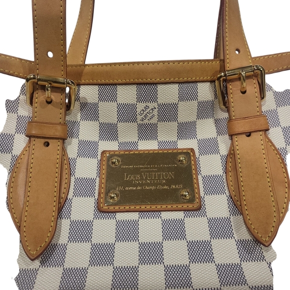 LOUIS VUITTON Damier Azur Hampstead MM Shoulder Hand Bag..w/COA !!!! - Picture 14 of 16